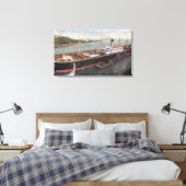 Uitzicht van de Oriental Liner Minnesota Canvas Afdruk (Insitu (Slaapkamer))