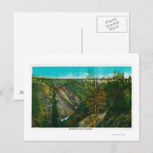Uitzicht van de orkaanGolfbrug, Alaska Briefkaart (Voorkant / Achterkant)