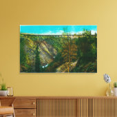 Uitzicht van de orkaanGolfbrug, Alaska Canvas Afdruk (Insitu (Woonkamer))