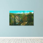 Uitzicht van de orkaanGolfbrug, Alaska Canvas Afdruk (Insitu (Houten vloer))