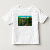Uitzicht van de orkaanGolfbrug, Alaska Kinder Shirts (Voorkant)