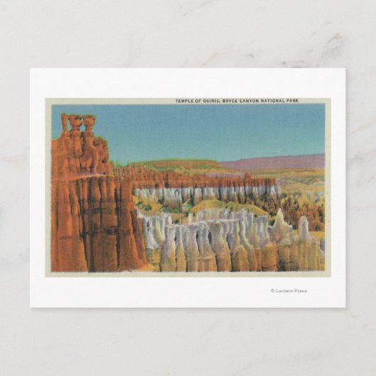 Uitzicht van de Osiris-tempel Briefkaart (Voorkant)