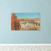 Uitzicht van de Osiris-tempel Canvas Afdruk (Insitu (Houten vloer))