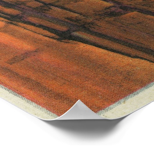 Uitzicht van de Osiris-tempel Poster (Hoek)