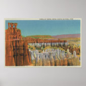 Uitzicht van de Osiris-tempel Poster (Voorkant)