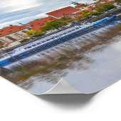 Uitzicht van de oude binnenstad van Praag vanaf de Poster (Hoek)