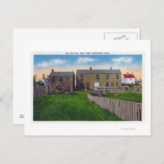 Uitzicht van de oude borgtocht briefkaart (Voorkant / Achterkant)