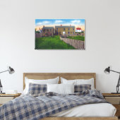 Uitzicht van de oude borgtocht canvas afdruk (Insitu (Slaapkamer))