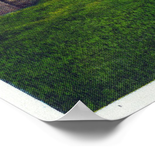 Uitzicht van de oude borgtocht poster (Hoek)