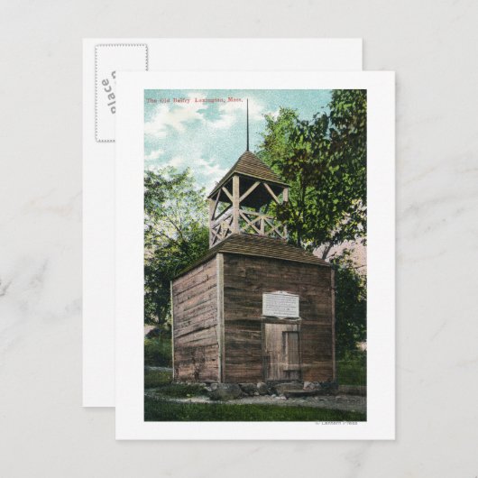 Uitzicht van de oude gordijn # 2 briefkaart (Voorkant / Achterkant)