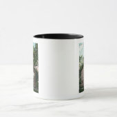 Uitzicht van de oude gordijn # 2 mok (Midden)