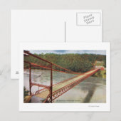 Uitzicht van de oude hangbrug briefkaart (Voorkant / Achterkant)