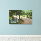 Uitzicht van de oude Noordbrug Canvas Afdruk (Insitu (Houten vloer))