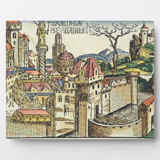 Uitzicht van de Oude Stad Babylon uit de Nure Fotoplaat (Voorkant)