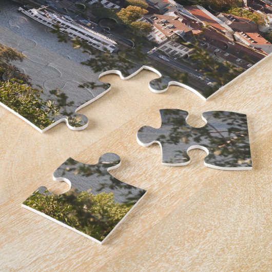 Uitzicht van de oude stad Heidelberg Legpuzzel (Zijkant)