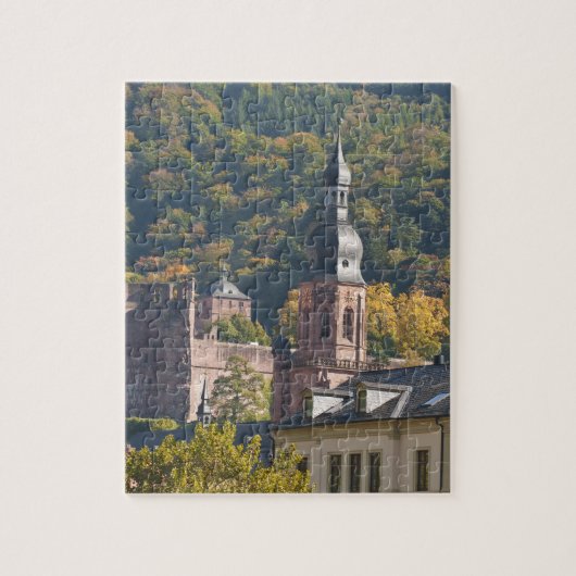 Uitzicht van de oude stad Heidelberg Legpuzzel (Verticaal)