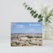 Uitzicht van de Oude Stad Jerusalem, Israël Briefkaart (Staand voorkant)