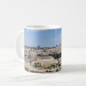 Uitzicht van de Oude Stad Jerusalem, Israël Koffiemok (Voorkant links)