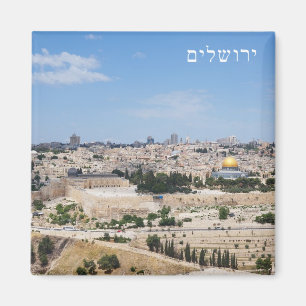 Uitzicht van de Oude Stad Jerusalem, Israël Magneet