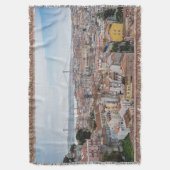 Uitzicht van de oude stad Lissabon en 25 april bru Deken (Voorkant Verticaal)