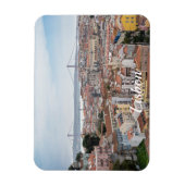 Uitzicht van de oude stad Lissabon en 25 april bru Magneet (Verticaal)