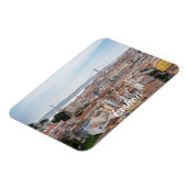 Uitzicht van de oude stad Lissabon en 25 april bru Magneet (Linkerzijde)
