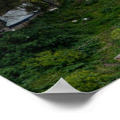 Uitzicht van de oude stad Lissabon en 25 april bru Poster (Hoek)