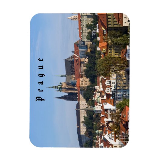 Uitzicht van de oude stad Praag, Tsjechië Magneet (Verticaal)