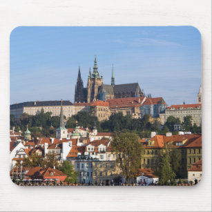 Uitzicht van de oude stad Praag, Tsjechië Muismat