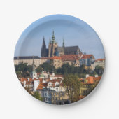 Uitzicht van de oude stad Praag, Tsjechië Papieren Bordje (Voorkant)