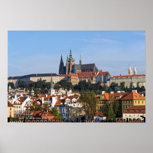 Uitzicht van de oude stad Praag, Tsjechië Poster (Voorkant)