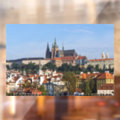 Uitzicht van de oude stad Praag, Tsjechië Raamsticker (Vel 2)