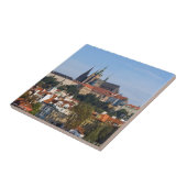 Uitzicht van de oude stad Praag, Tsjechië Tegeltje (Zijkant)
