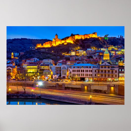 Uitzicht van de oude Tbilisi Poster (Voorkant)