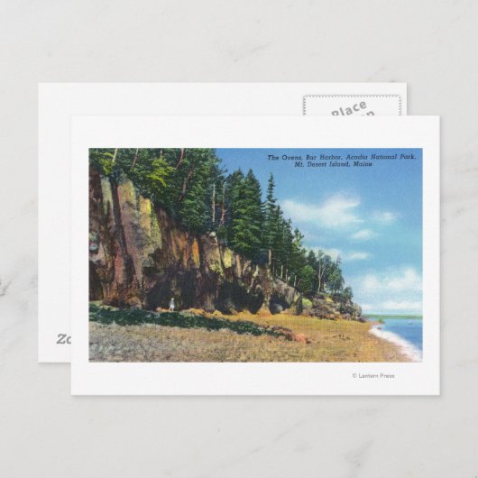 Uitzicht van de ovens in Bar Harbour Briefkaart (Voorkant / Achterkant)