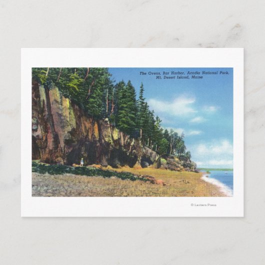 Uitzicht van de ovens in Bar Harbour Briefkaart (Voorkant)