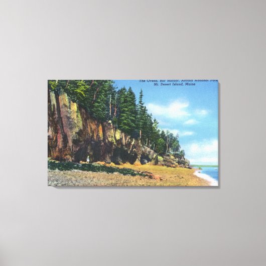 Uitzicht van de ovens in Bar Harbour Canvas Afdruk (Voorkant)