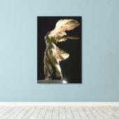 Uitzicht van de overwinning van Samothrace (Parian Canvas Afdruk (Insitu (Houten vloer))