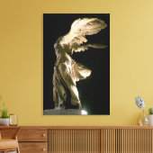 Uitzicht van de overwinning van Samothrace (Parian Canvas Afdruk (Insitu (Woonkamer))