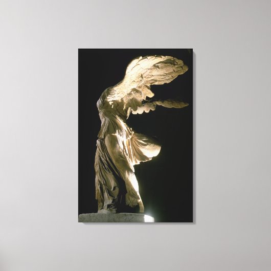 Uitzicht van de overwinning van Samothrace (Parian Canvas Afdruk (Voorkant)
