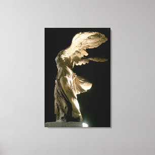 Uitzicht van de overwinning van Samothrace (Parian Canvas Afdruk