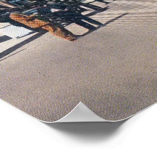 Uitzicht van de Pacific Avenue Poster (Hoek)