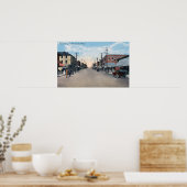 Uitzicht van de Pacific Avenue Poster (Keuken)