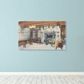 Uitzicht van de paradijzen canvas afdruk (Insitu (Houten vloer))