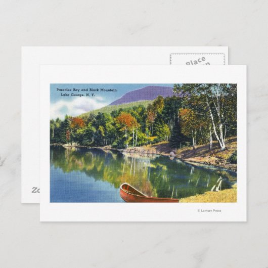 Uitzicht van de Paradise Bay en de Zwarte Berg van Briefkaart (Voorkant / Achterkant)