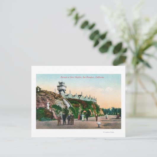 Uitzicht van de parapet op de hoogte van Sutro # 2 Briefkaart (Staand voorkant)