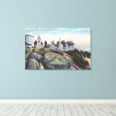 Uitzicht van de parapet op hoogte van Sutro Canvas Afdruk (Insitu (Houten vloer))