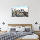 Uitzicht van de parapet op hoogte van Sutro Canvas Afdruk (Insitu (Slaapkamer))
