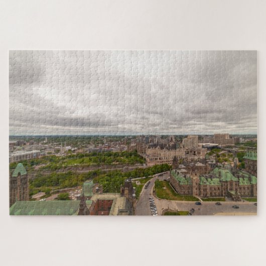 Uitzicht van de parlementaire toren Ottawa, Canada Legpuzzel (Horizontaal)