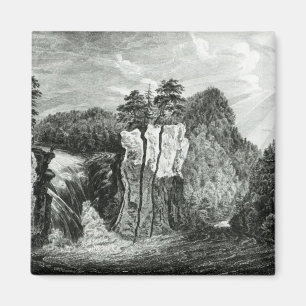 Uitzicht van de Passaic River Waterfall, New Jerse Magneet